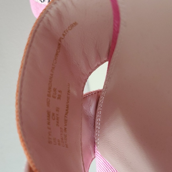 Kate Spade New York Rio Bandana Patchwork Platform Size 8 B - Picture 11 of 16